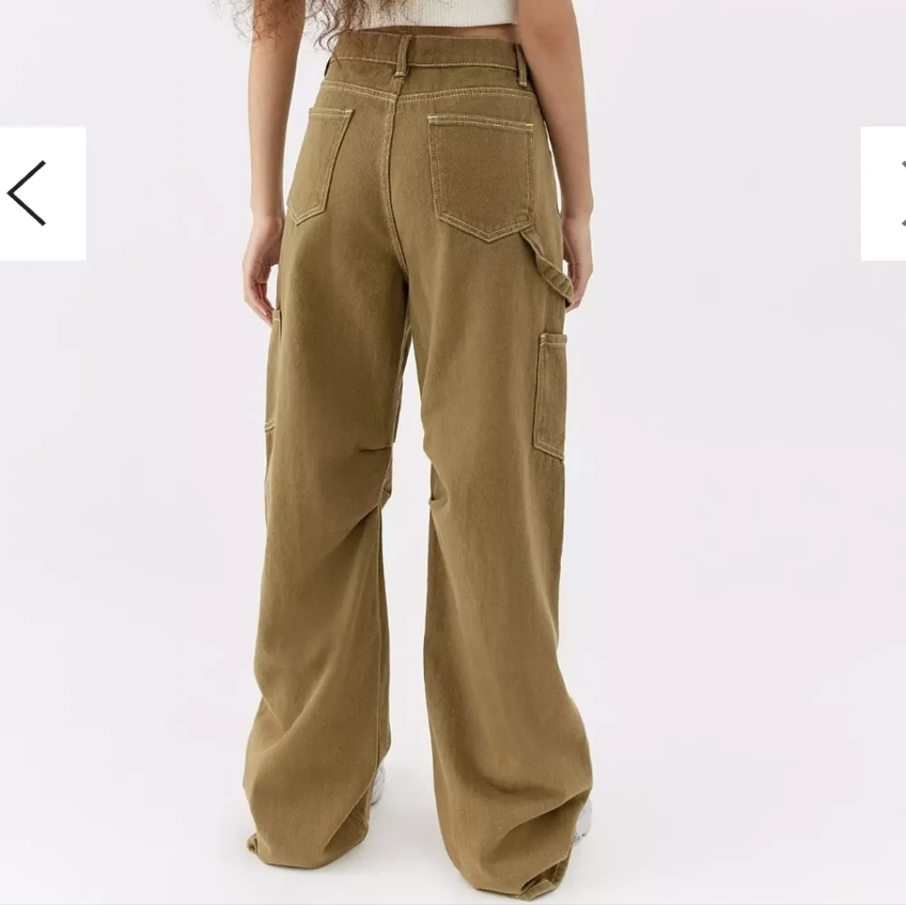 Lioness Mustard Yellow Baggy Miami Vice Cargo Jeans - Picture 2 of 12